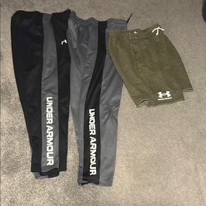 Under Armour Black, Gray, and Olive Sweatpants & Joggers